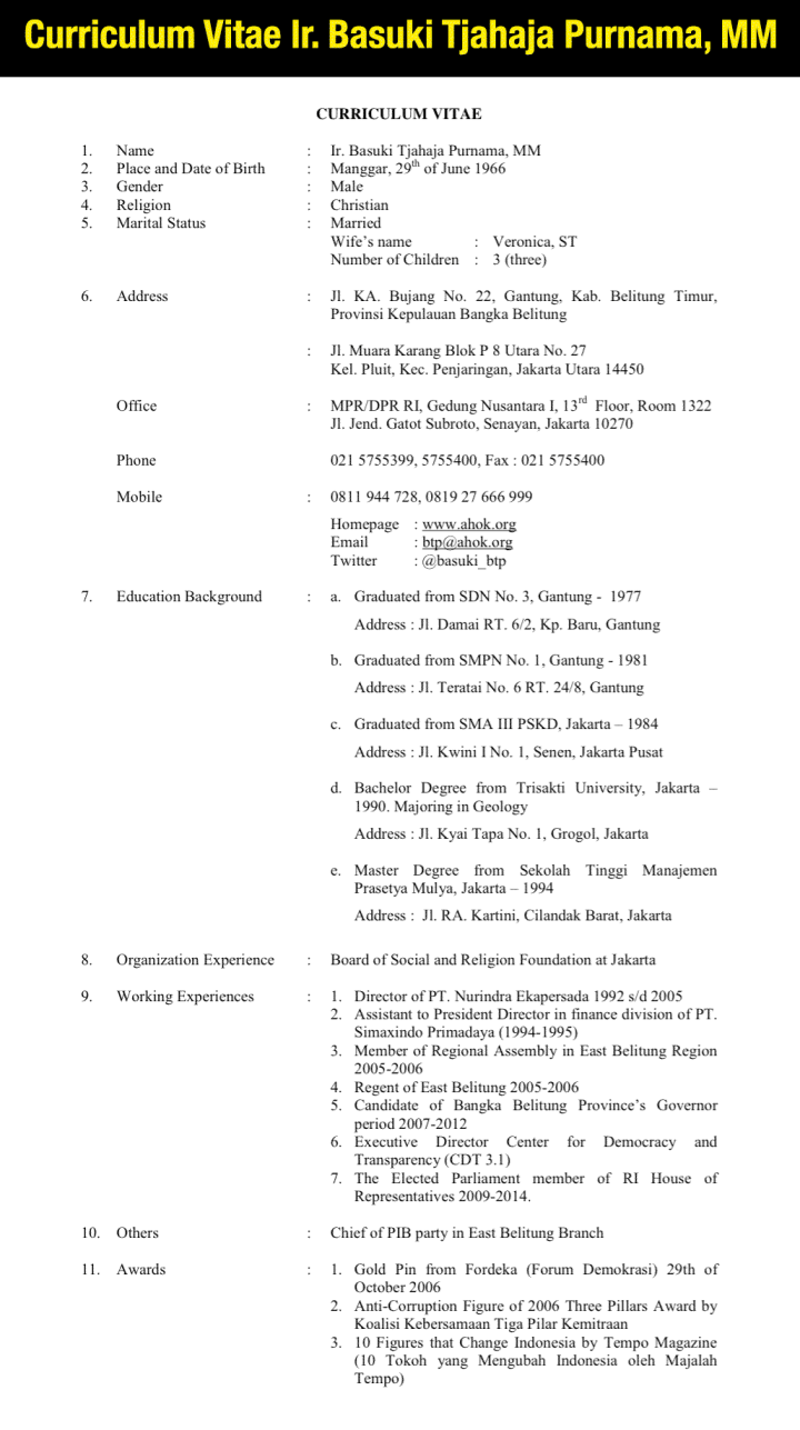 Detail Contoh Riwayat Hidup Dalam Bahasa Inggris Nomer 41