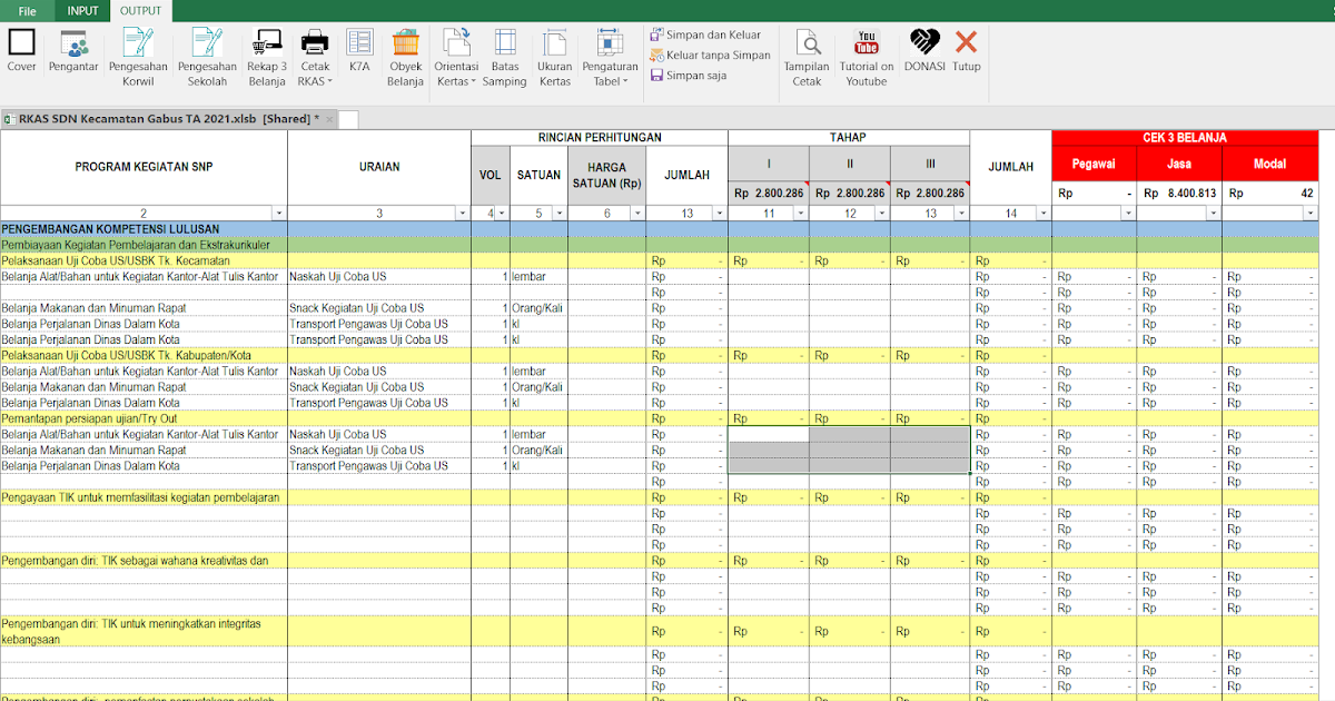 Detail Contoh Rkas Sd 2019 Format Excel Nomer 17