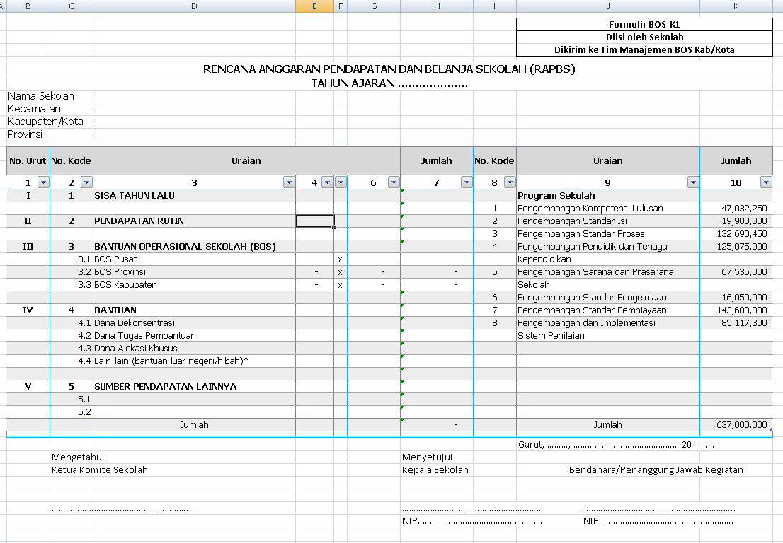 Detail Contoh Rkas Sd 2019 Format Excel Nomer 28