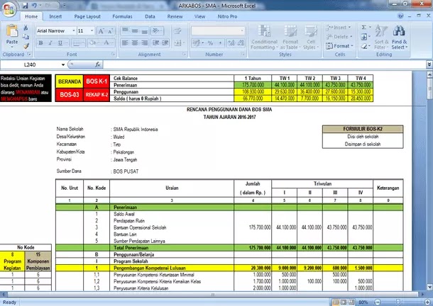 Detail Contoh Rkas Sd 2020 Format Excel Nomer 21