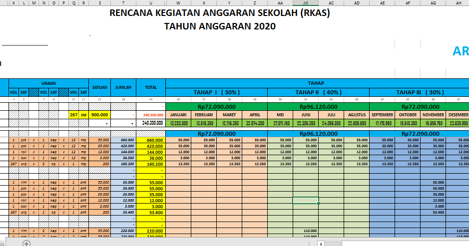 Detail Contoh Rkas Sd 2020 Format Excel Nomer 37