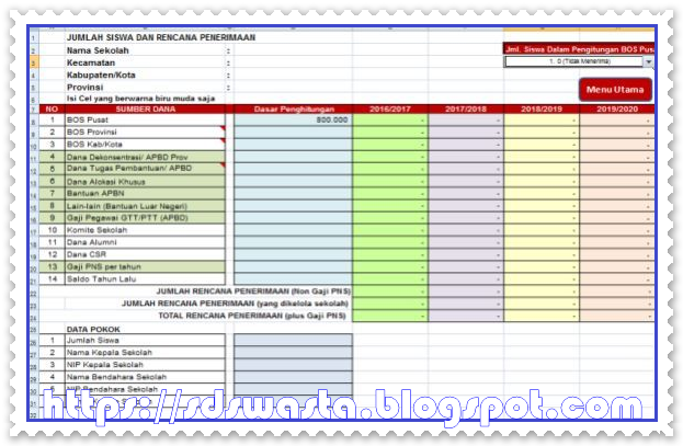 Detail Contoh Rkas Smp 2020 Format Excel Nomer 30