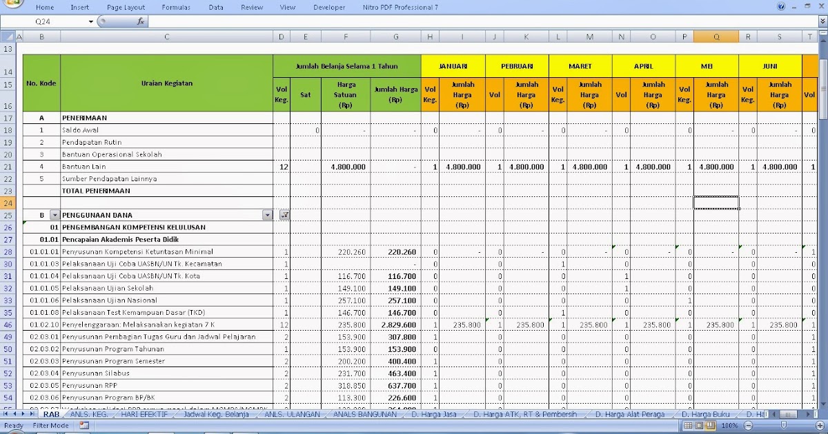 Detail Contoh Rkas Smp 2020 Format Excel Nomer 51