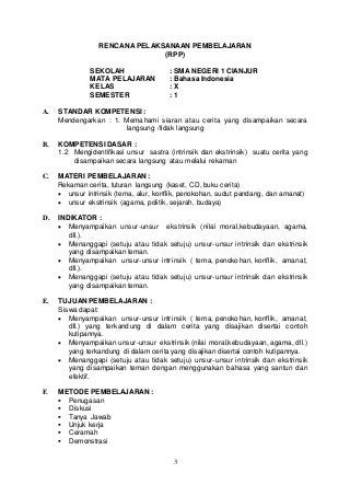 Detail Contoh Rpp Bahasa Indonesia Sd Nomer 50