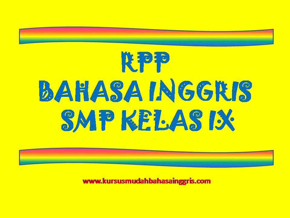 Detail Contoh Rpp Bahasa Inggris Nomer 48