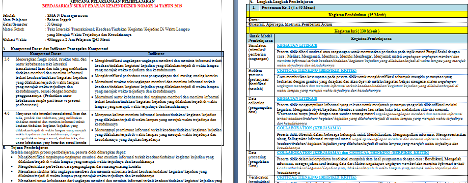 Detail Contoh Rpp Bahasa Inggris Sma Nomer 30