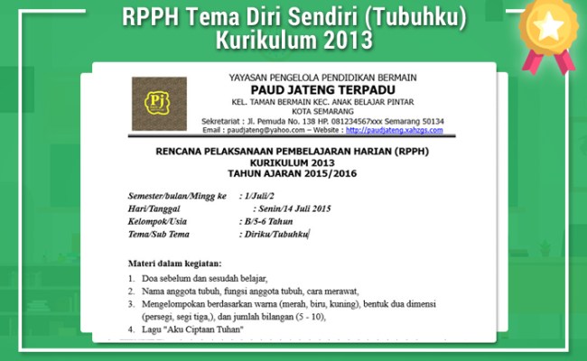 Detail Contoh Rpp Untuk Paud Nomer 16