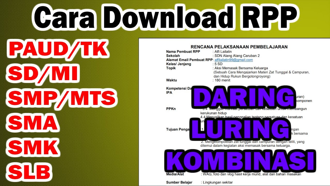 Detail Contoh Rpp Untuk Paud Nomer 27