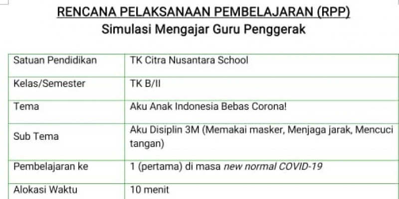 Detail Contoh Rpp Untuk Paud Nomer 50