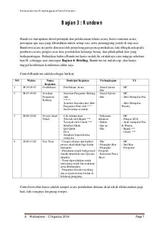 Detail Contoh Rundown Acara Pernikahan Nomer 21