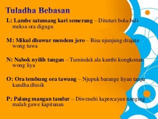 Detail Contoh Saloka Bahasa Jawa Nomer 21