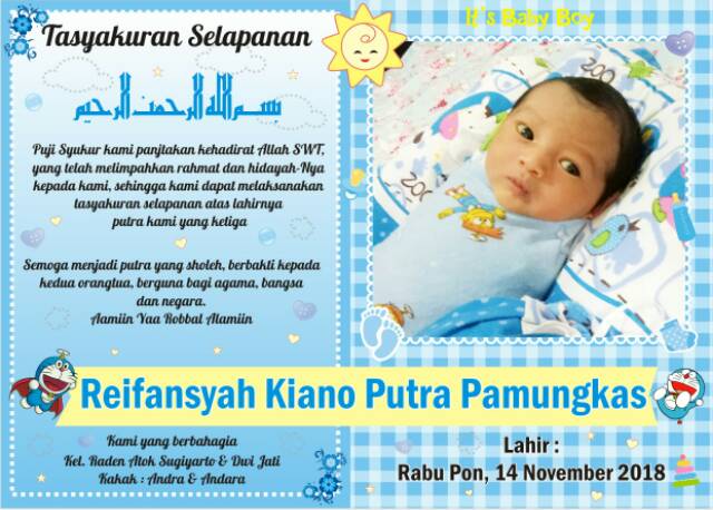 Detail Contoh Selapanan Bayi Nomer 10