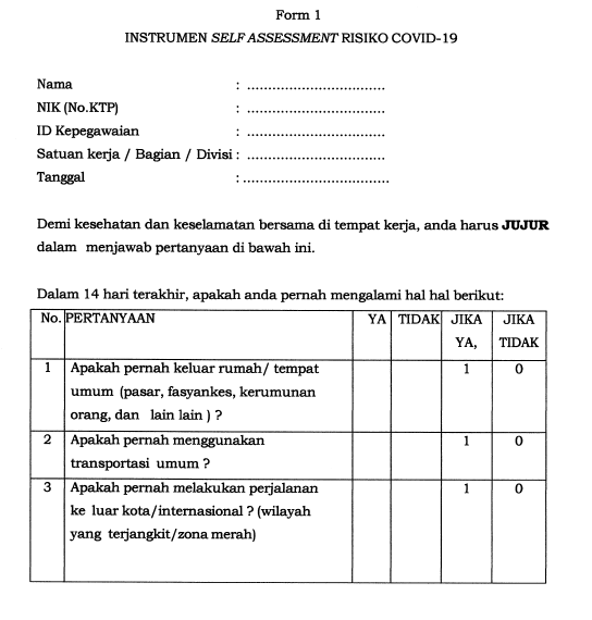 Detail Contoh Self Assessment Nomer 4