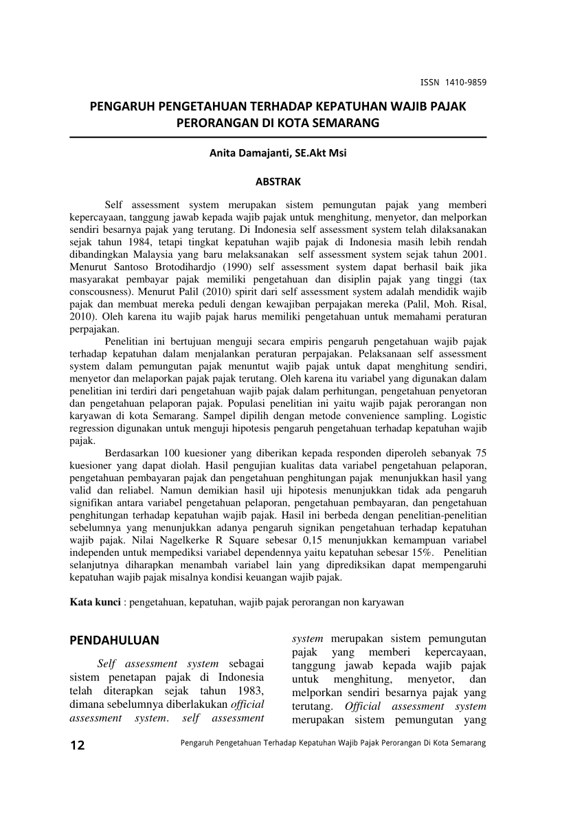 Detail Contoh Self Assessment System Nomer 28