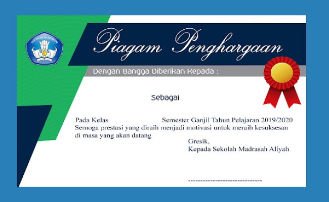 Detail Contoh Sertifikat Penghargaan Nomer 36