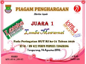 Detail Contoh Sertifikat Penghargaan Lomba Nomer 39