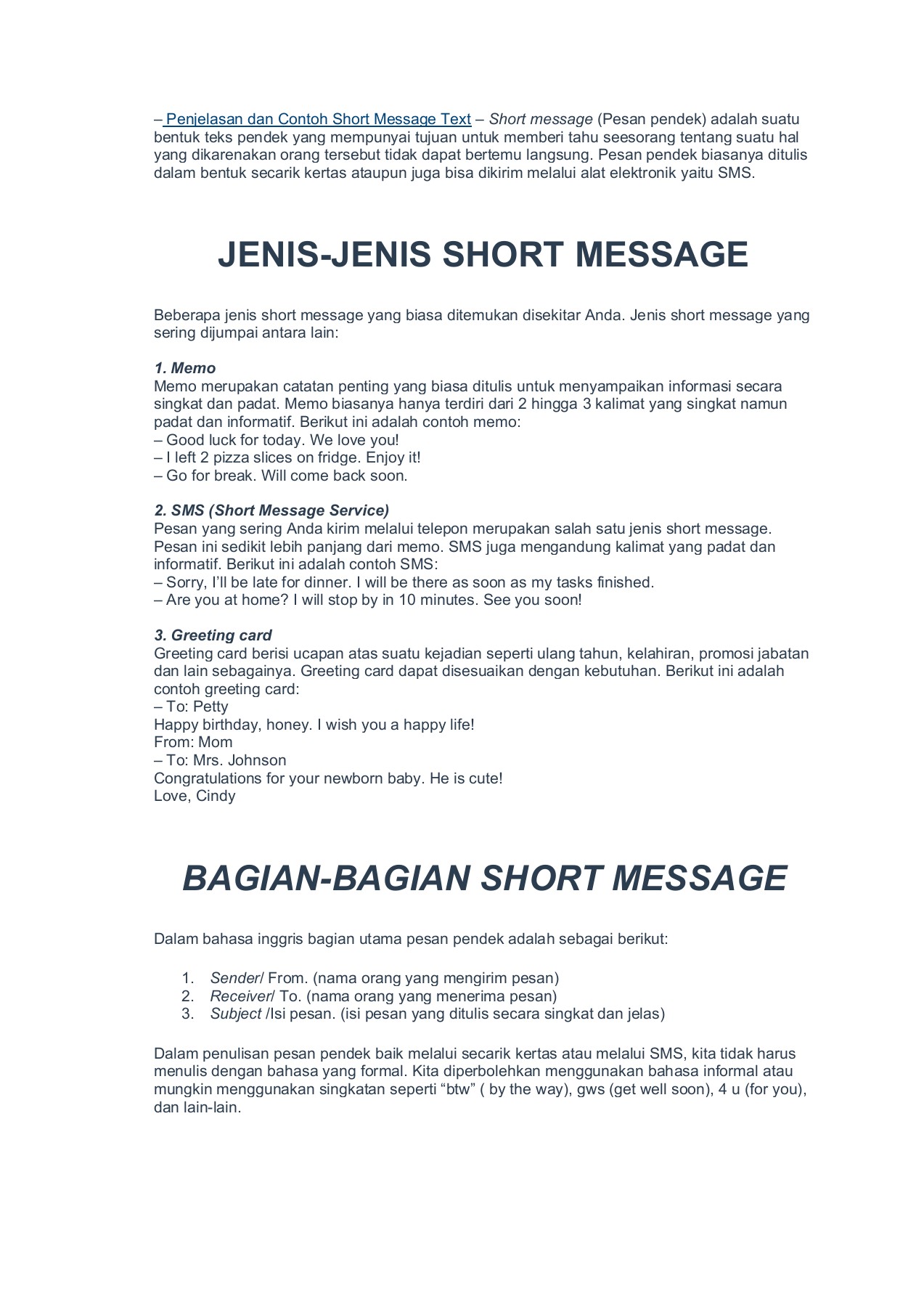 Detail Contoh Short Message Untuk Guru Nomer 28