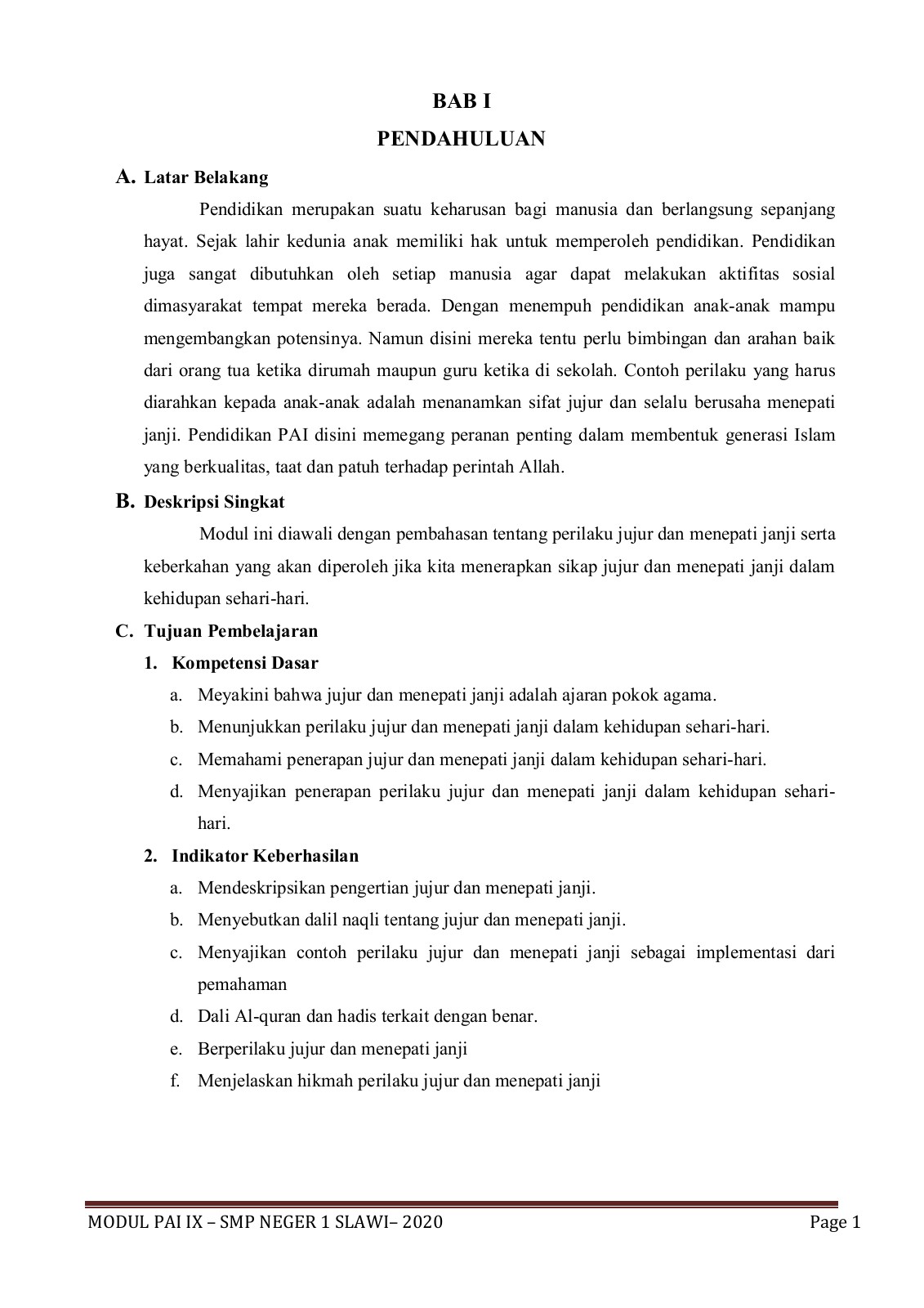 Detail Contoh Sikap Jujur Dalam Kehidupan Sehari Hari Nomer 11