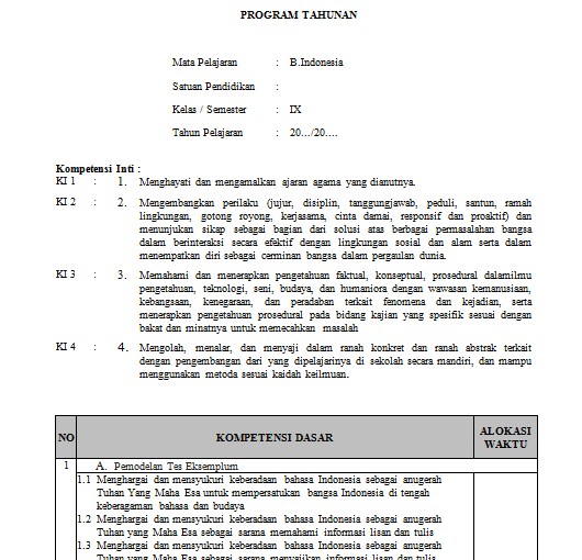 Detail Contoh Silabus Bahasa Indonesia Nomer 40