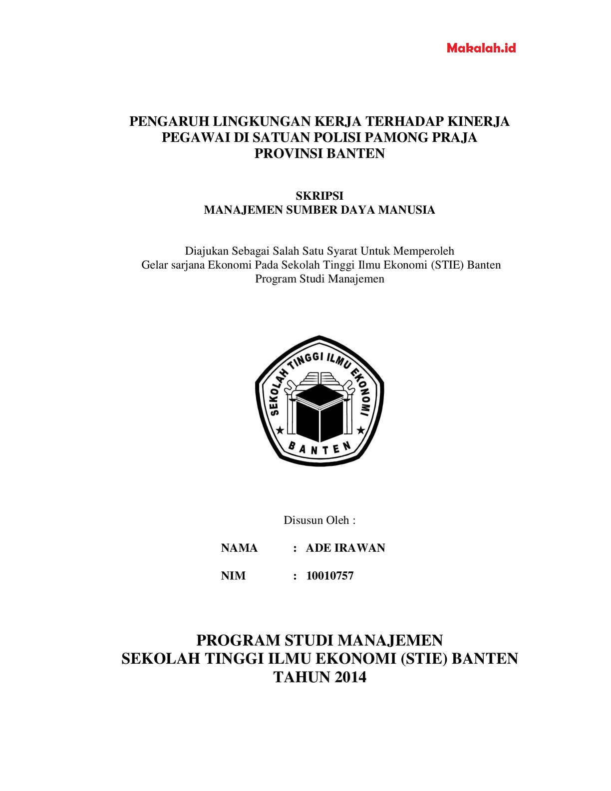 Detail Contoh Skripsi Akuntansi Manajemen Nomer 19