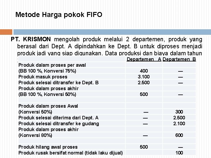 Detail Contoh Soal Akuntansi Biaya 2 Departemen Nomer 36