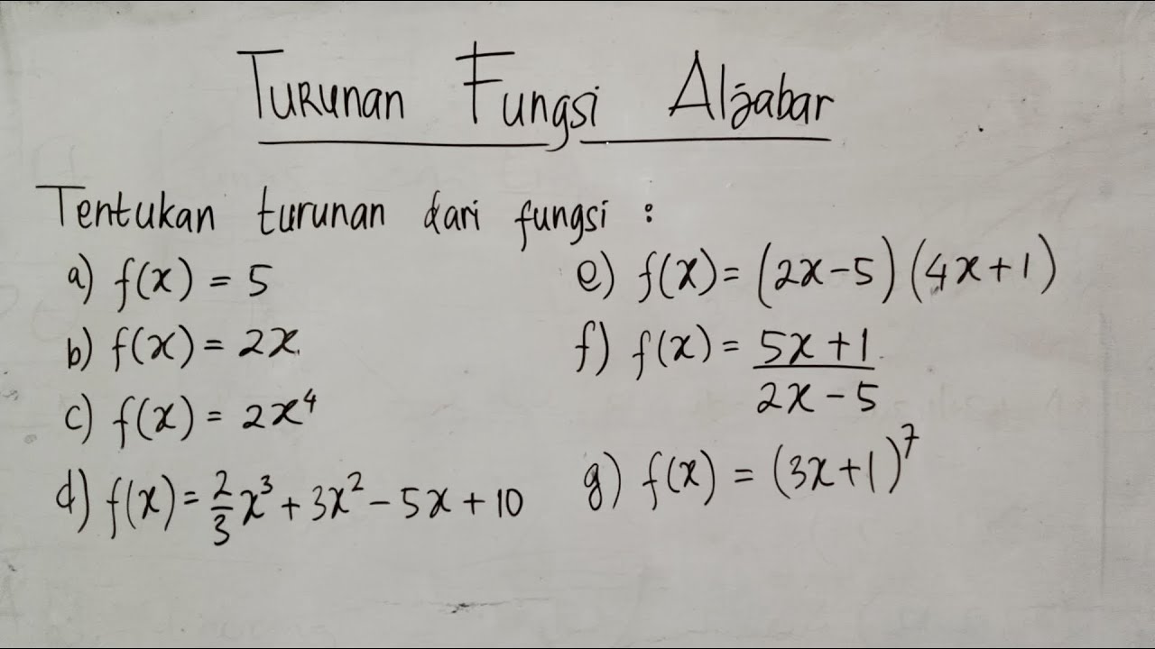 Detail Contoh Soal Aljabar Fungsi Nomer 31