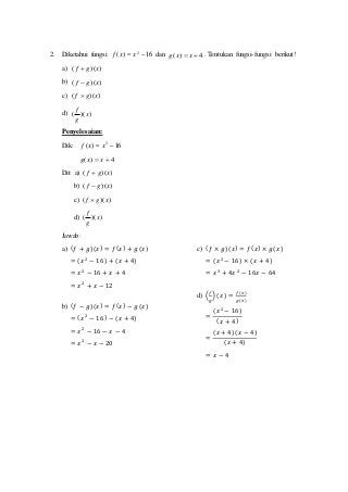 Detail Contoh Soal Aljabar Fungsi Nomer 8