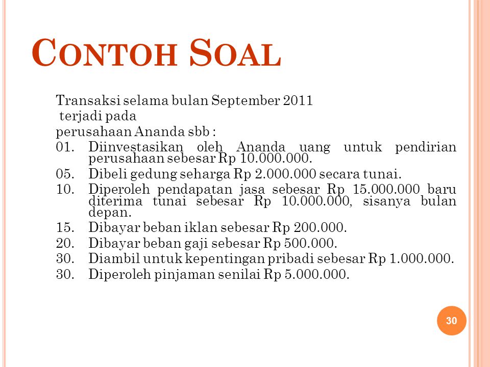 Detail Contoh Soal Analisis Transaksi Nomer 39