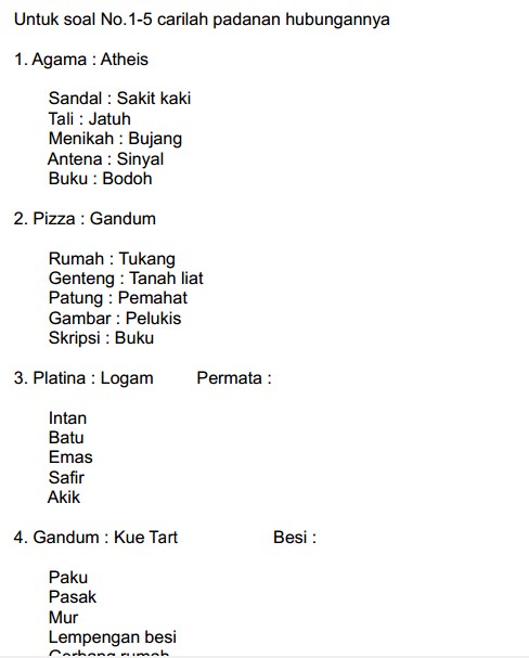 Detail Contoh Soal Artikel Nomer 38