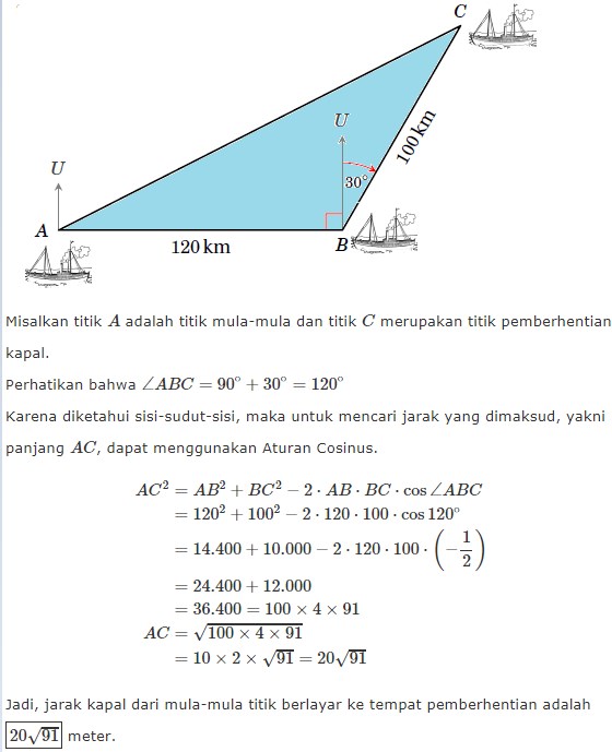 Detail Contoh Soal Aturan Sinus Beserta Jawabannya Nomer 27