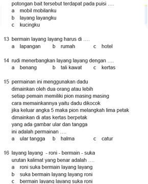 Detail Contoh Soal Bahasa Indonesia Kelas 1 Sd Nomer 45