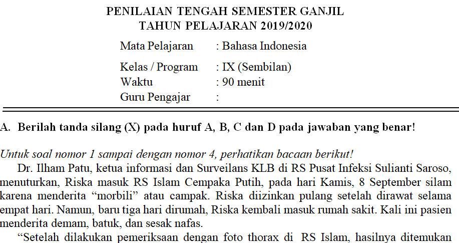 Menjelajahi Kedalaman Bahasa: Kumpulan Soal dan Jawaban Bahasa Indonesia Kelas X Semester 1 Menjelajahi Kedalaman Bahasa: Kumpulan Soal dan Jawaban Bahasa Indonesia Kelas X Semester 1