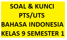 Detail Contoh Soal Bahasa Indonesia Kelas 9 Semester 1 Beserta Jawabannya Nomer 22