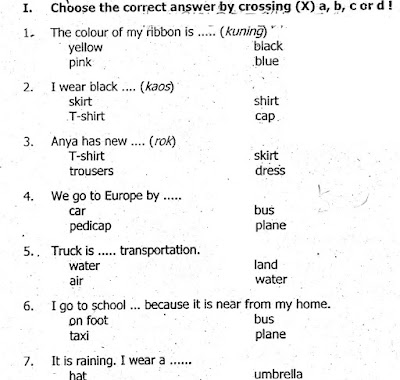 Detail Contoh Soal Bahasa Inggris Kelas 3 Sd Nomer 40