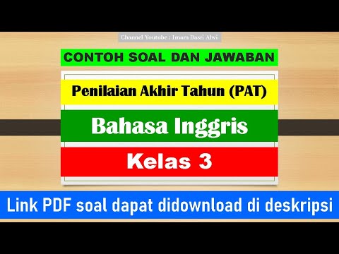 Detail Contoh Soal Bahasa Inggris Kelas 3 Sd Nomer 48