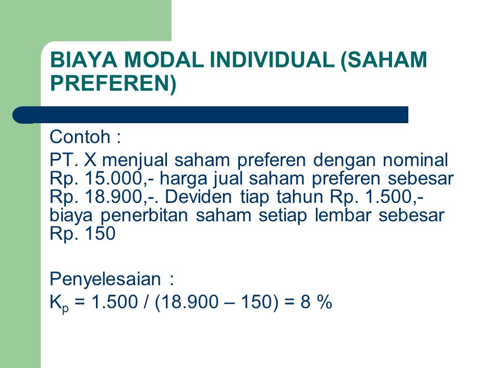 Detail Contoh Soal Biaya Modal Nomer 16