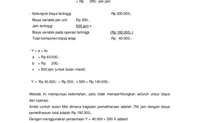 Detail Contoh Soal Biaya Tetap Nomer 23