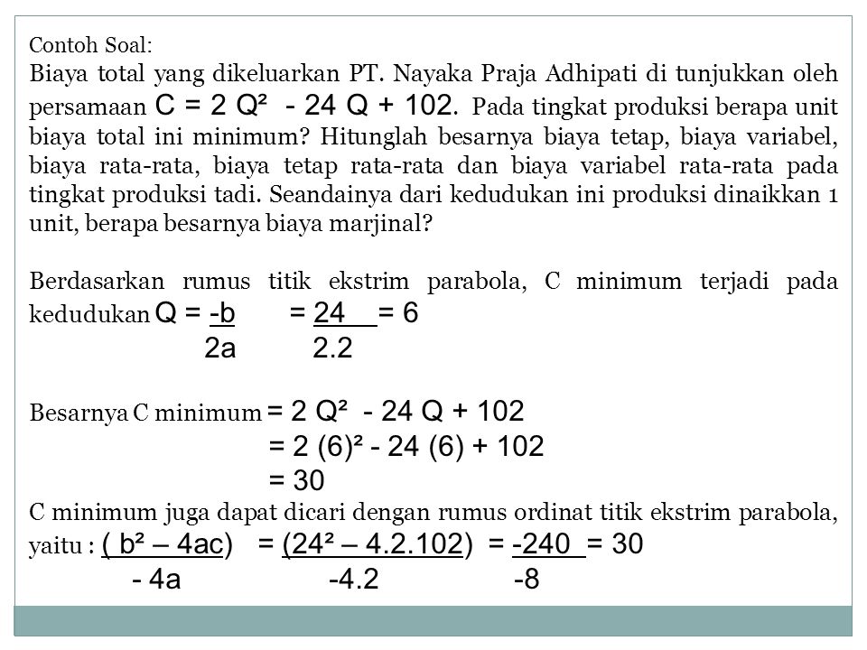 Detail Contoh Soal Biaya Tetap Nomer 25