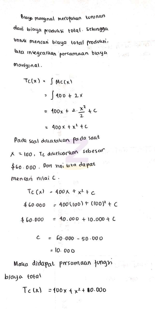 Detail Contoh Soal Biaya Total Nomer 4