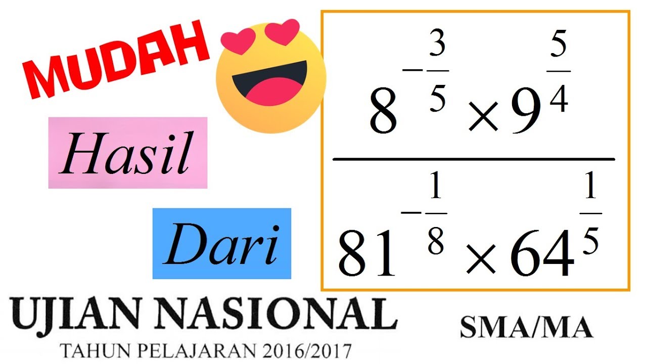 Detail Contoh Soal Bilangan Berpangkat Pecahan Dan Cara Penyelesaiannya Nomer 22