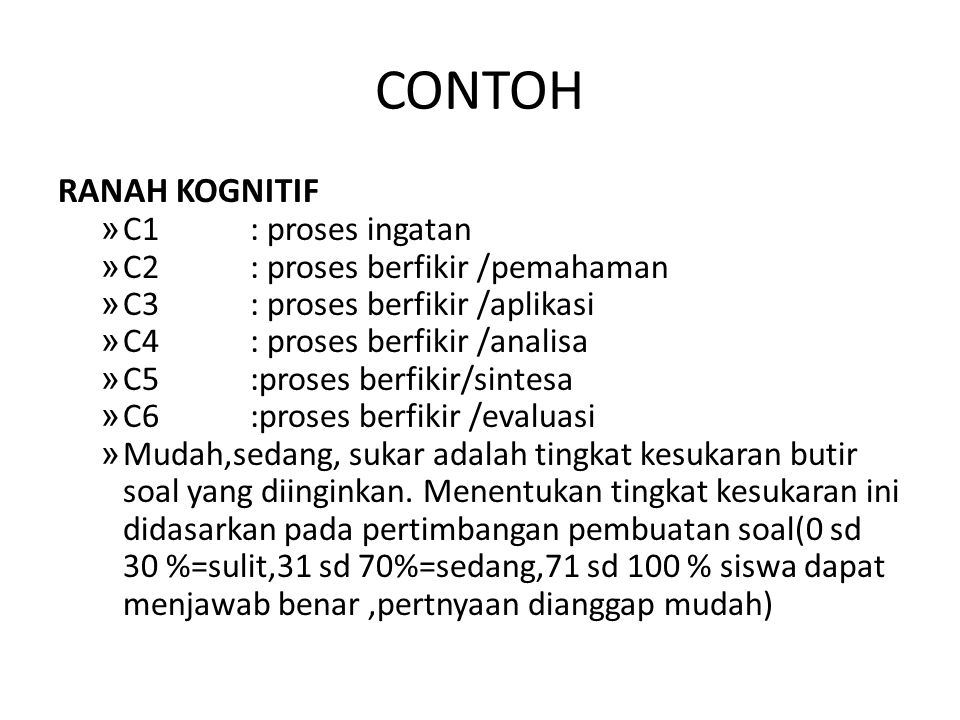 Detail Contoh Soal C1 Sampai C6 Untuk Sd Nomer 28