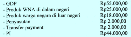 Detail Contoh Soal Cara Menghitung Pendapatan Nasional Nomer 45