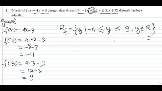 Detail Contoh Soal Daerah Asal Fungsi Nomer 25