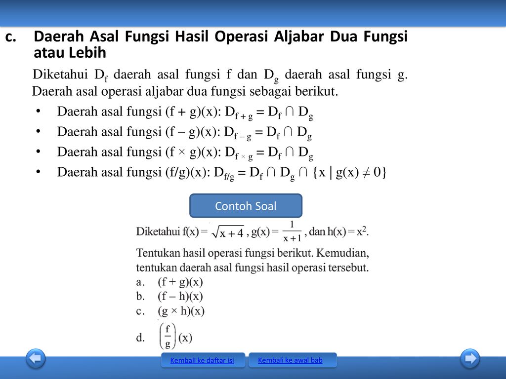 Detail Contoh Soal Daerah Asal Fungsi Nomer 42