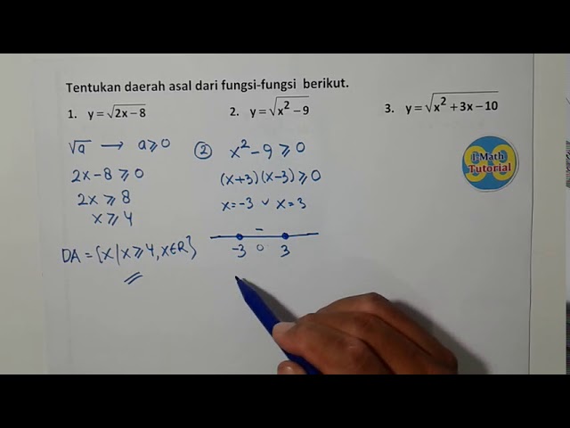 Detail Contoh Soal Daerah Asal Fungsi Nomer 10