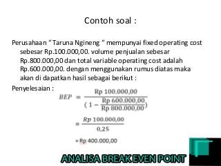 Detail Contoh Soal Dan Jawaban Bep Nomer 2