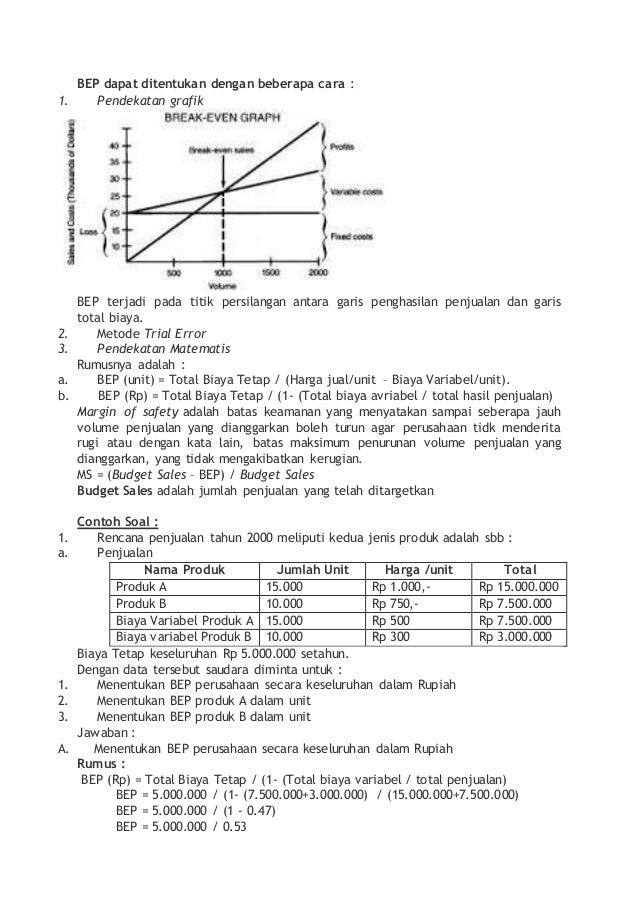 Detail Contoh Soal Dan Jawaban Bep Nomer 27