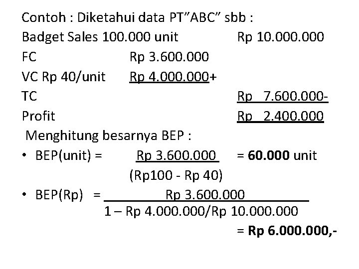 Detail Contoh Soal Dan Jawaban Bep Nomer 7