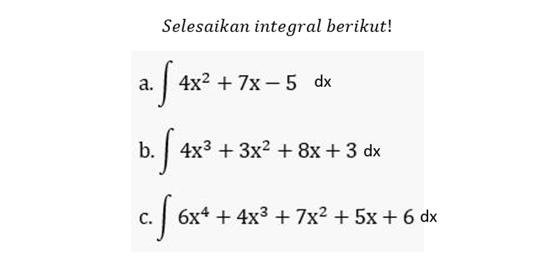 Detail Contoh Soal Dan Jawaban Integral Tentu Nomer 28