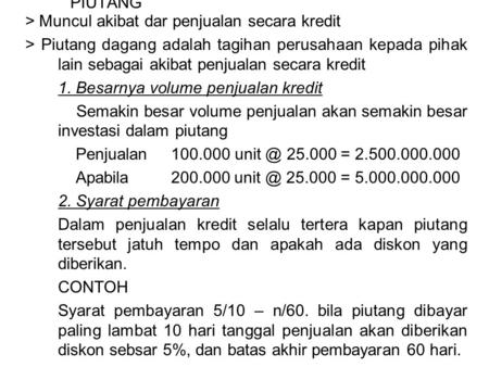 Detail Contoh Soal Dan Jawaban Manajemen Piutang Nomer 11